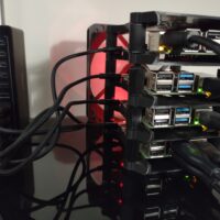 Photo of a Raspberry Pi Cluster