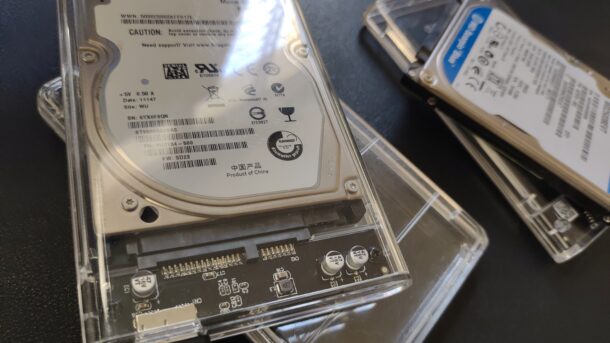 Photo of external hard disks